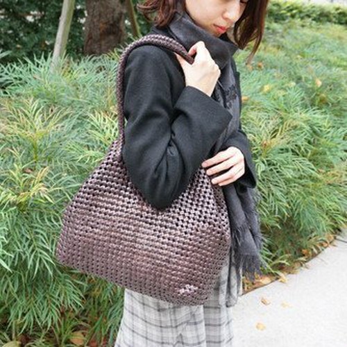 山羊革】石編みメッシュトートバッグ Sサイズ M8421 トート 山羊革】石編みメッシュトートバッグ Sサイズ M8421 トート
