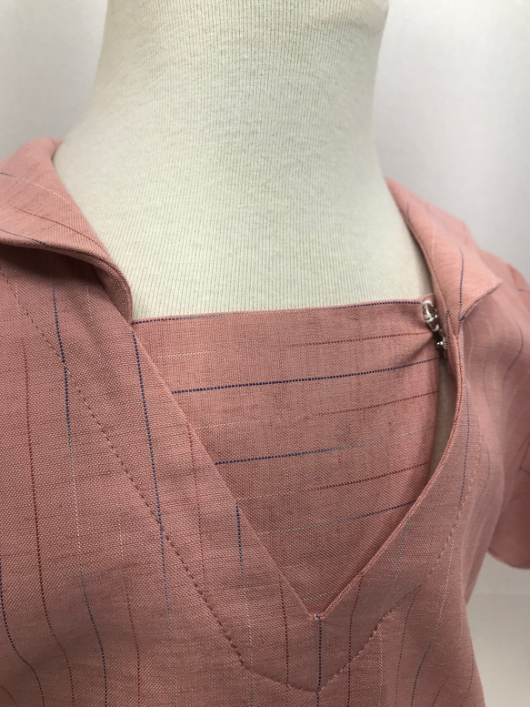 プルオーバーのセーラーシャツ(半袖)(90) 6枚目の画像