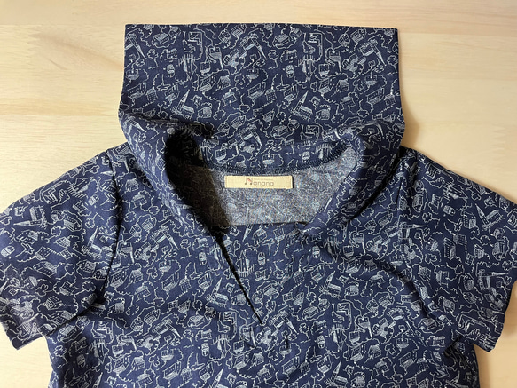 プルオーバーのセーラーシャツ(半袖)(100) 1枚目の画像