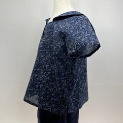 プルオーバーのセーラーシャツ(半袖)(100) 3枚目の画像