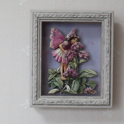 シャドウボックス完成品 花 シャドーボックス完成品 (アリスのフラワー