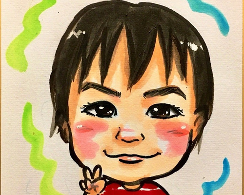 プロフ必見様　似顔絵　確認用 イラスト