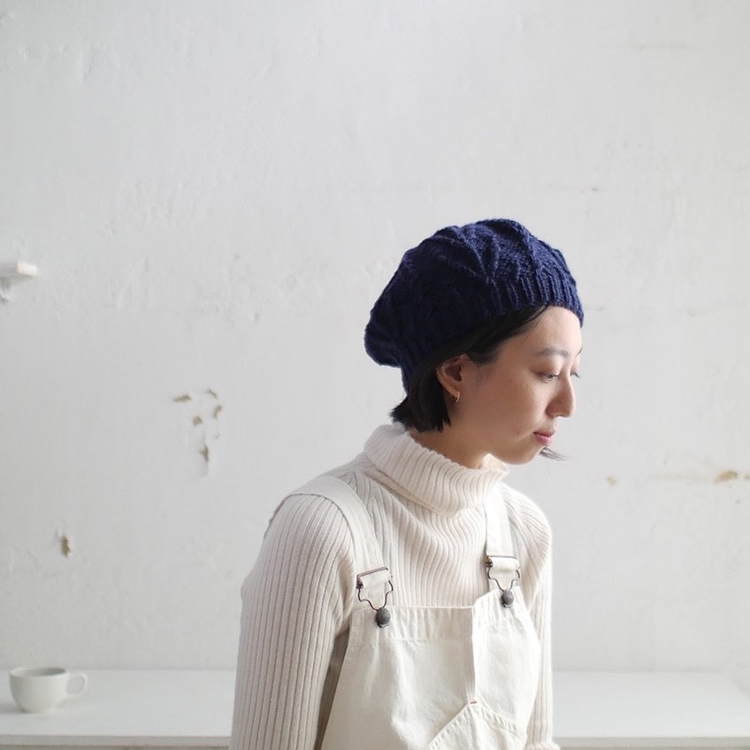 【受注生産】ニットベレー帽（ウォッシャブルウール）