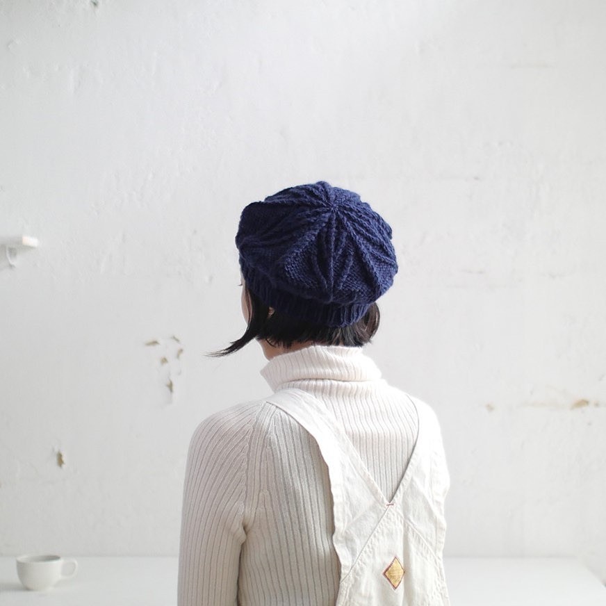 【受注生産】ニットベレー帽（ウォッシャブルウール）