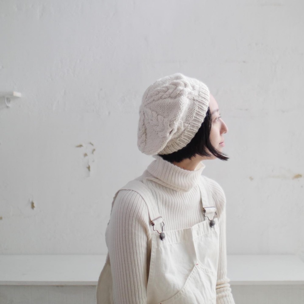 【受注生産】ニットベレー帽（ウォッシャブルウール）