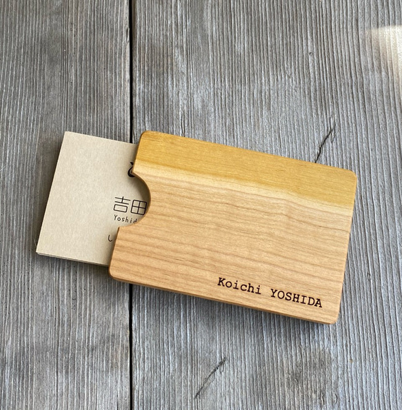 銘木　無垢材　木製　名刺入れ　カード入れ　ハンドメイド CARD CASEにカリンが追加 | 木製雑貨店 ハコアダイレクトストア