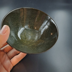 茶碗(大)　柚葉氷裂釉 6枚目の画像