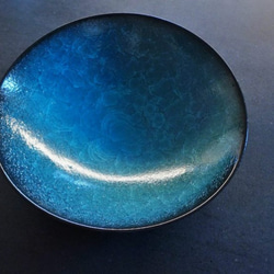 楕円鉢(中)　水泡氷裂釉 3枚目の画像