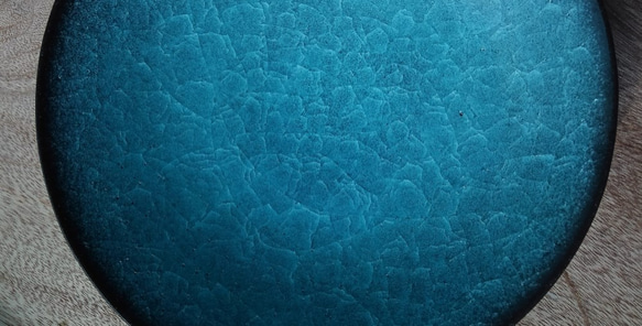 楕円鉢(中)　水泡氷裂釉 2枚目の画像