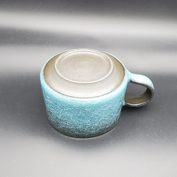 コーヒー・ティーカップLサイズ　水泡氷裂釉　＜オプションでソーサー付にも＞ 4枚目の画像