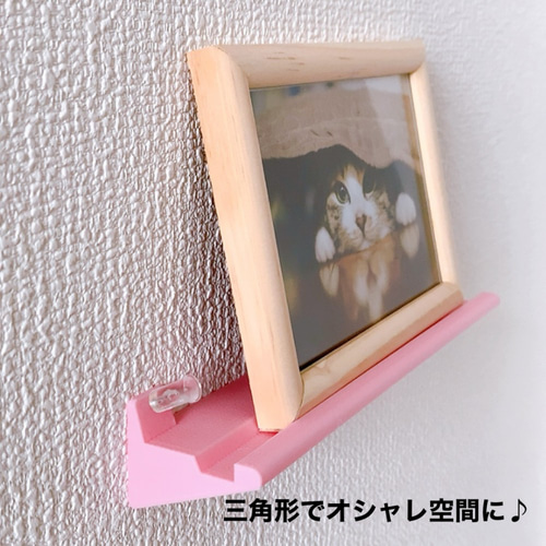 ハンドメイド ピンクの飾り棚 シェルフ ウォールシェルフ(飾り棚)△Bタイプ△おしゃれ インテリア雑貨 ピンク
