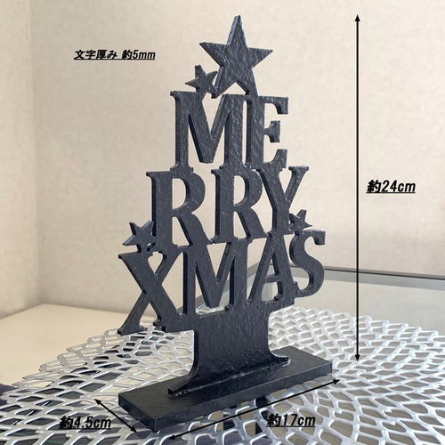 MERRY CHRISTMAS 文字装飾 アイアン⭐︎クリスマス □Xmas間近