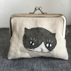 うさこ様　手刺繍猫のがま口　3点 うさこ様　手刺繍猫のがま口　3点