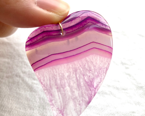 マジックアワー 秋の夕暮れ ピンクパープル 特大 アゲート 水晶 瑪瑙