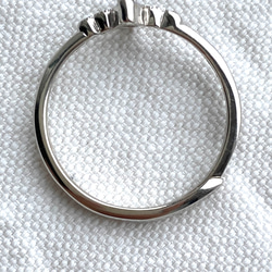 タンザナイト　極小マーキスカット　6×3mm フリーサイズリング　指輪　ロジウムコーティングシルバー925 調整可能 11枚目の画像