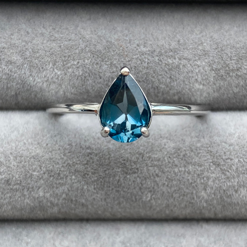 バカラ プシデリック silver 925 指輪 13号 ブルー 雫 リング バカラ プシデリック silver 925 指輪 13号 ブルー 雫 リング