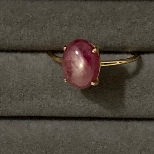 天然石ルビー　リングandネックレスにも　アトリエ「之」 天然石ルビーリングandネックレスにもアトリエ「之」