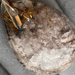 4月誕生石　虹入りガーデンルチルクォーツ　水晶　ペンダントトップ　ペンダントヘッド　庭園水晶 7枚目の画像