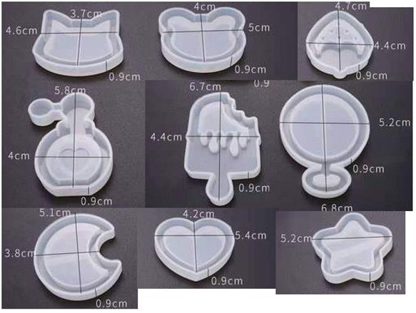 シリコンモールド 9点セット 2枚目の画像