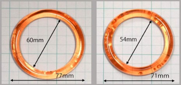 シリコンモールド ダイヤカットバングル ２種セット 2枚目の画像