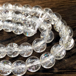 限定入荷 クラスターインクォーツブレスレット 8mm珠☆透明感あふれる