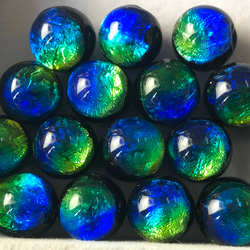 ミヤコマリン 蓄光 ホタルガラス 青芯 12mm 10個セット 蓄光