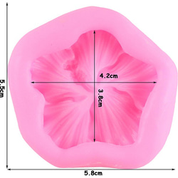 花（ハイビスカス）のシリコンモールド＃14 2枚目の画像