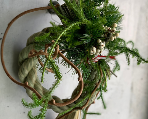 再販＊お正月飾り「フレッシュグリーンで迎えたい…新しい年へ想いを