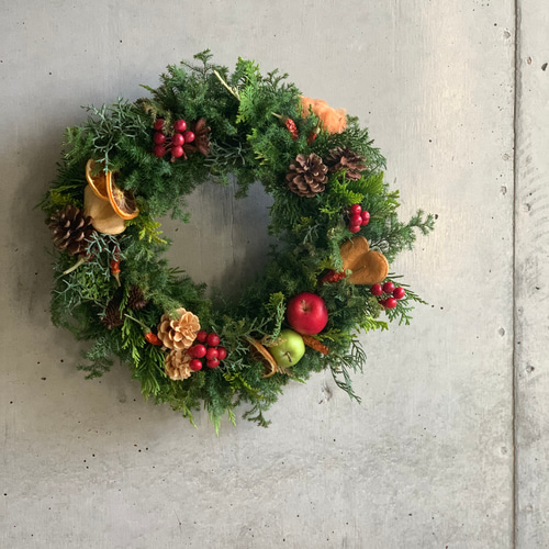 再販】フレッシュクリスマスリース＜カラフルキュート＞ リース  