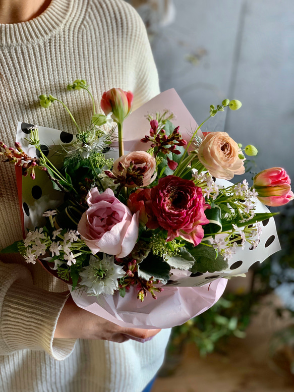 イレール　「白い花瓶の赤い花束」 リトグラフ　直筆サイン入り　額縁無し イレール 「白い花瓶の赤い花束」 リトグラフ 直筆サイン入り