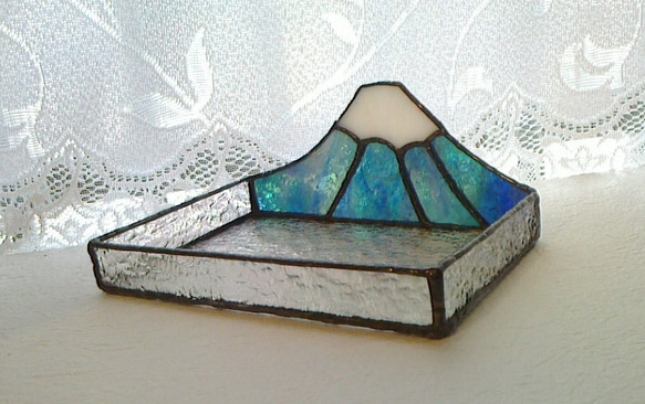 富士山トレイ＊日本一の山＊ステンドグラス 5枚目の画像