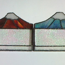 富士山トレイ＊日本一の山＊ステンドグラス 7枚目の画像