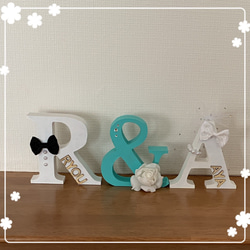 お名前入り♡ウエディングバージョン・イニシャルオブジェ☆オーダー