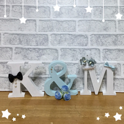 りん♡ウエディングバージョン・イニシャルオブジェ ラプンツェルカラー♡ウエディングバージョン・イニシャル