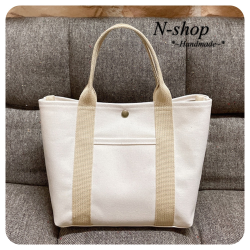 帆布*トートバッグ(S)❥ハンドメイド❥ トートバッグ N-shop* 通販 