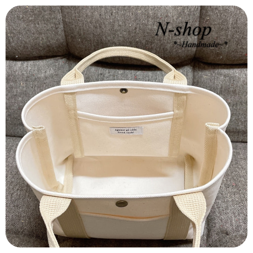 帆布*トートバッグ(S)❥ハンドメイド❥ トートバッグ N-shop* 通販 