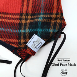 3D布マスク-Tartan Wool Face Mask(ポケット付き) 10枚目の画像