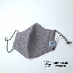 3D布マスク- sweatshirt gray 3枚目の画像