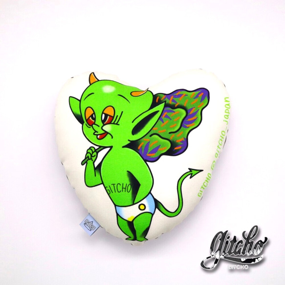 クッションカバー1枚☆ハンドメイド 緑の悪魔クッション クッション・クッションカバー GITCHO 通販