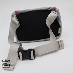 Mailer waist pack-Knit GY/PK 2枚目の画像