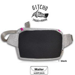 Mailer waist pack-Knit GY/PK 6枚目の画像