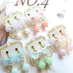 NO.4【５COLORセレモニー♡キッズイヤリング】 2枚目の画像