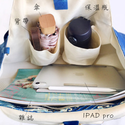 富士山 バンブーバッグ バンブー持ち手バッグ 大容量 トートバッグ レディースバッグ バンブーハンドル 6枚目の画像