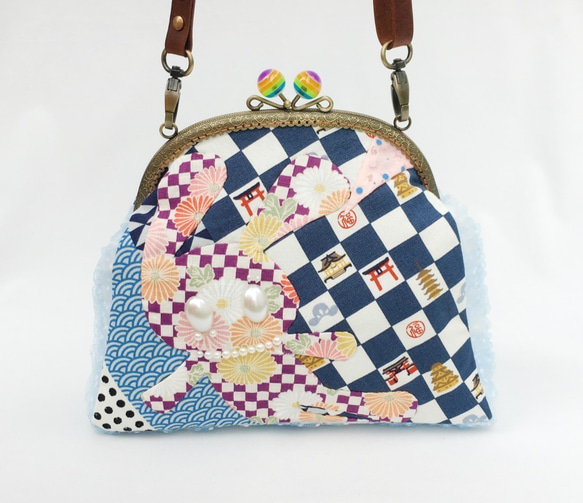 銀座くのや うさぎ模様刺繍 和装用利休バッグ　おまけ付き 銀座くのや うさぎ模様刺繍 和装用利休バッグ おまけ付き