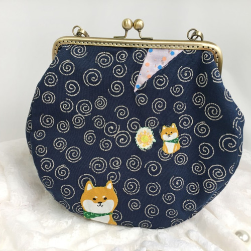専用 ハンドメイド 刺繍 柴犬 キーホルダー ショルダーポーチ トート