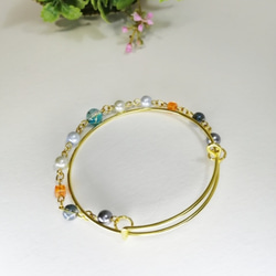 〜銀河の贈り物〜STAR LIGHT BANGLE マルチカラー 2枚目の画像