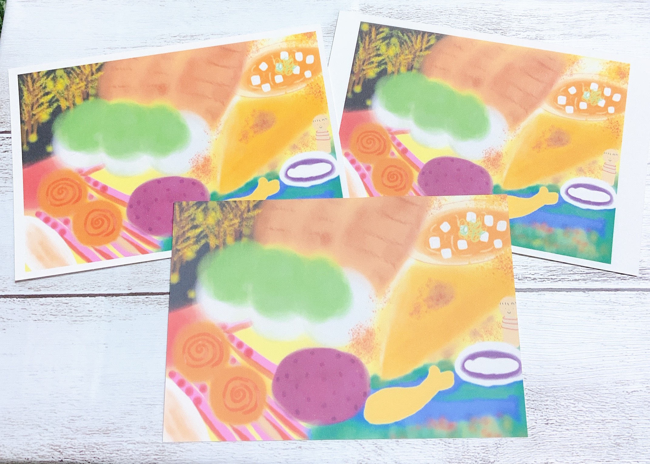 イラストポストカード【栗まんじゅう様】 イラストポストカード