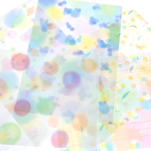 5種デザイン】トレーシングペーパー かわいい 紙モノ オシャレ