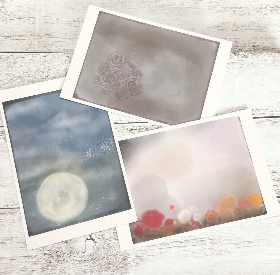 ヴィンテージ風セット】3枚 ポストカード 紙もの ペーパー おしゃれ