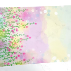 【ピンク花】7枚　トレーシングペーパー　紙　かわいい　用紙　ペーパー　デザイン紙　トレペ　フラワー　 3枚目の画像